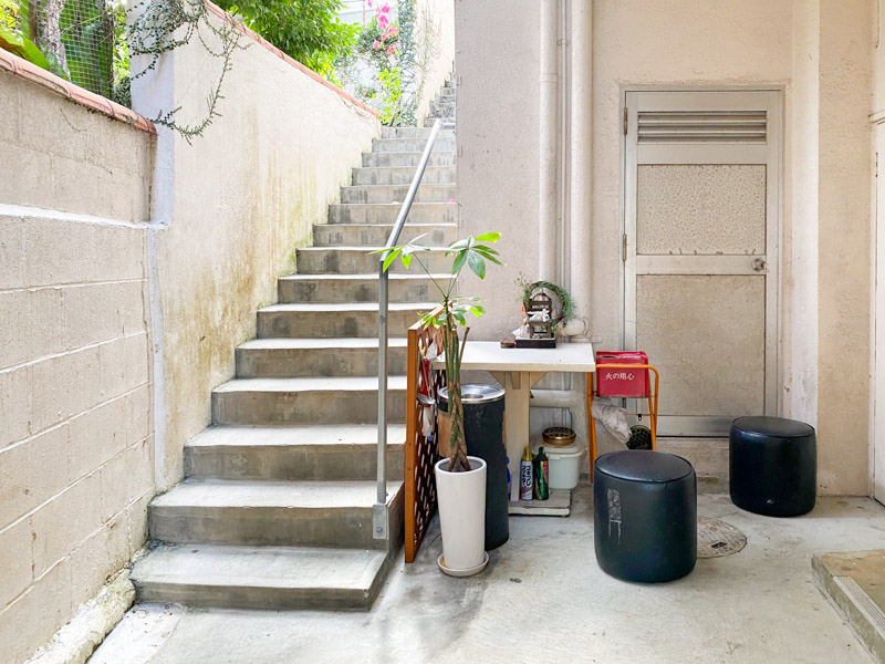 1Fにある喫煙所です。